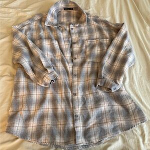 Boohoo Oversized Button Down Flannel